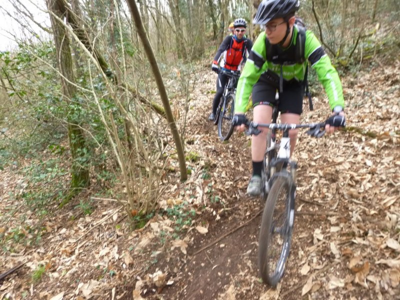 Rando VTT MIRIBEL COTIERE le 12-03-2017